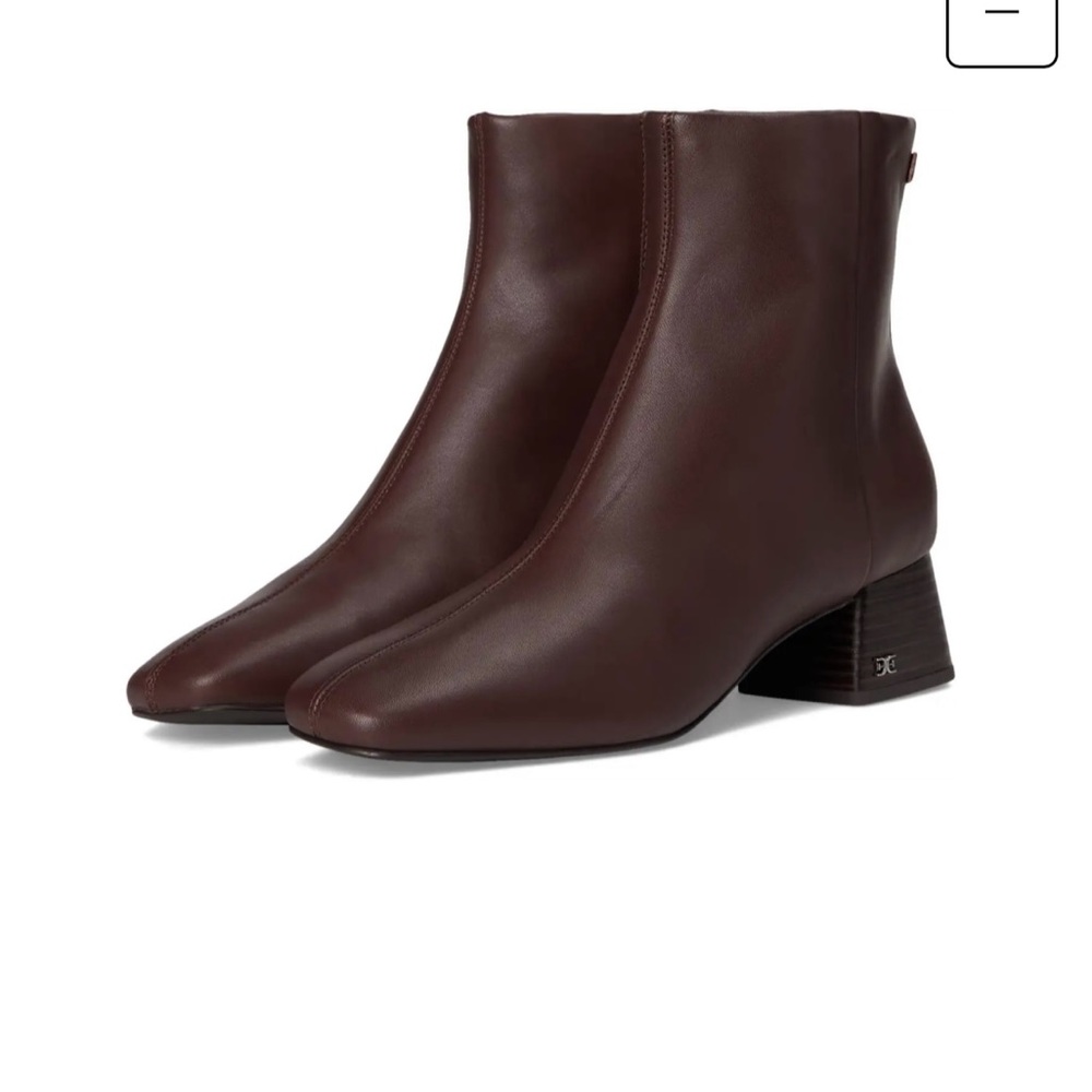 New in Box! Sam Edelman Paige Spiced pecan Dark Brown Booties 5.5M